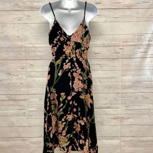 Anthropologie Eri + Ali Velvet Burnout Kora Slip Dress - 0 - Picture 2 of 6